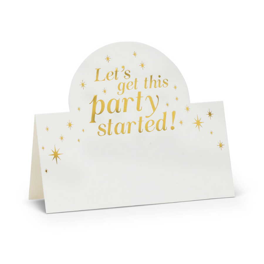 "Party Started" Placecards, 12 Pieces