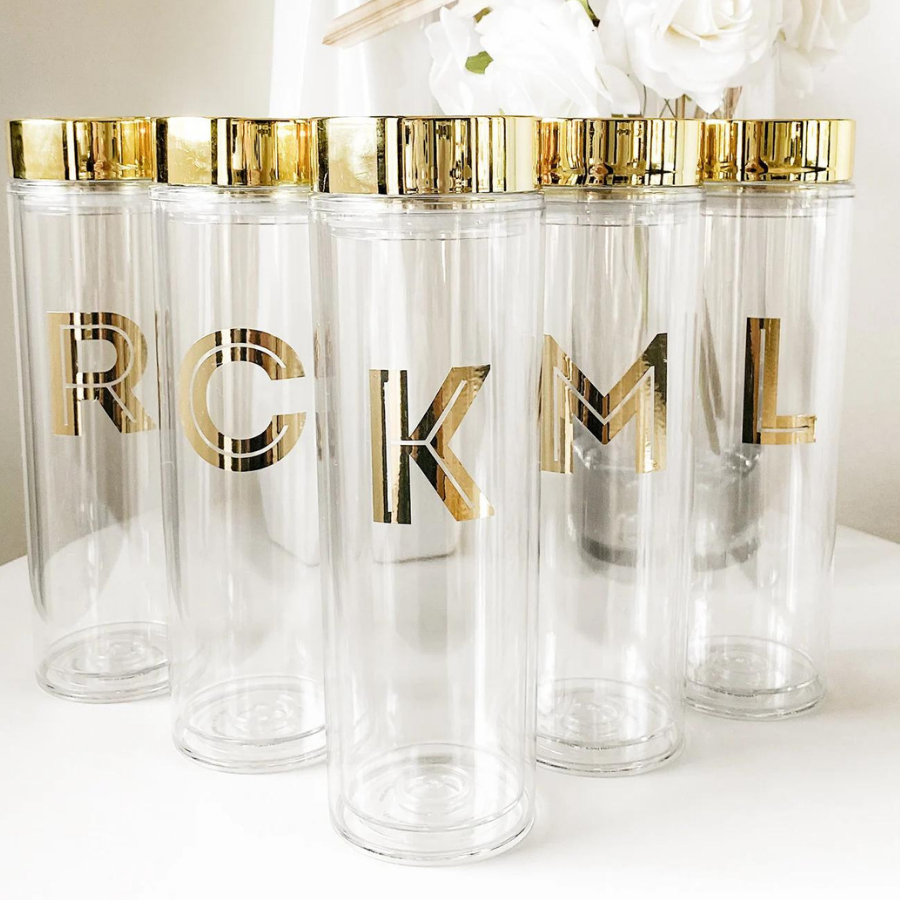 Gold Clear Tumblers