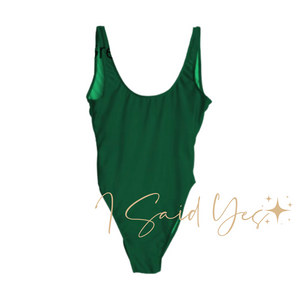 Emerald Green Custom SwimWear I Said Yes