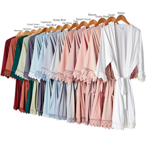 Cotton 3 Layer Lace Triangle Robes