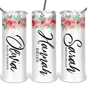 Personalized Bridal Tumblers Stainless Steel 20oz